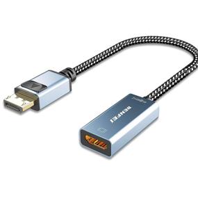 img 4 attached to Адаптер DisplayPort в HDMI BENFEI (4K@60Гц) - мужской к женскому, 🔌 черный космос - совместим с HP, ThinkPad, AMD, NVIDIA, настольными компьютерами и другими