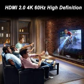 img 2 attached to Адаптер DisplayPort в HDMI BENFEI (4K@60Гц) - мужской к женскому, 🔌 черный космос - совместим с HP, ThinkPad, AMD, NVIDIA, настольными компьютерами и другими