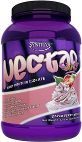 img 4 attached to 🍓 Syntrax Nectar Sweets Native Grass-Fed Whey Protein Isolate, Strawberry Mousse Flavor, 2lbs (1 Pack), 32oz