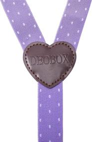 img 1 attached to DEOBOX Suspenders Wedding Adjustable Purple Boys' Accessories ~ Suspenders