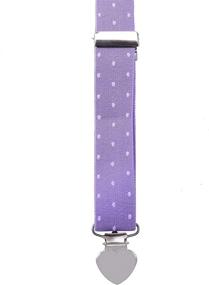 img 2 attached to DEOBOX Suspenders Wedding Adjustable Purple Boys' Accessories ~ Suspenders
