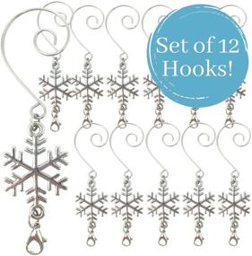 img 3 attached to BANBERRY DESIGNS Snowflake Ornament Hooks
