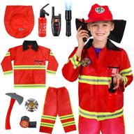 authentic kids fireman costume role play set: ignite their imagination! logo