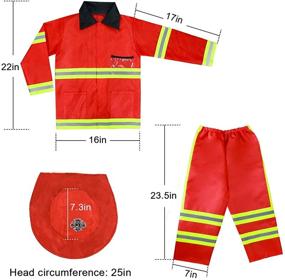 img 3 attached to Authentic Kids Fireman Costume Role Play Set: Ignite Their Imagination!