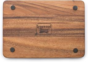 img 3 attached to 🧀 Ironwood Gourmet Cutting Board: Organized with Small Cheese Knife Holder