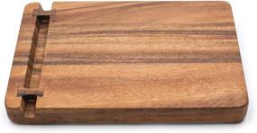 img 4 attached to 🧀 Ironwood Gourmet Cutting Board: Organized with Small Cheese Knife Holder