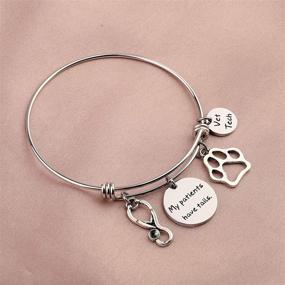 img 3 attached to 🩺 SEIRAA Veterinarian Gift: Stylish Bracelet for Veterinary Medicine Graduates & Vet Techs