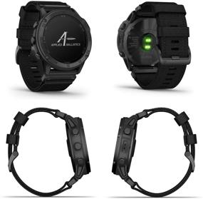 img 3 attached to Garmin tactix Delta Solar Ballistics Smartwatch Bundle with Wearable4U Ultimate Black Earbuds and Charging Case