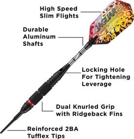 img 2 attached to 🎯 High-Performance 18-Gram Viper Jaguar Soft Tip Darts – 80% Tungsten with Storage/Travel Case