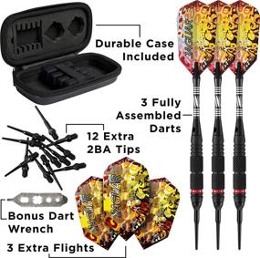 img 1 attached to 🎯 High-Performance 18-Gram Viper Jaguar Soft Tip Darts – 80% Tungsten with Storage/Travel Case