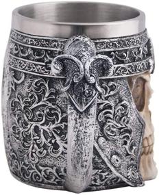 img 1 attached to 🍵 Unique CHICVITA Viking Stainless Steel Skull Coffee Mug: Perfect Men's Father's Day Gift