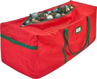 extra large premium christmas tree storage bag - fits up to 9 ft. trees - heavy duty & tear proof 600d material - pvc lined for added durability - extra large artificial xmas tree duffel bag logo