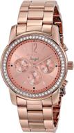 👑 stylishly elegant: invicta women's 11774 angel rose tone dial 18k rose gold ion-plated stainless steel watch logo