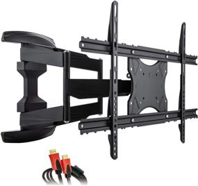 img 4 attached to 📺 Versatile Swivel and Tilt Full Motion TV Wall Mount Bracket for 26-70 inch Flat/Curve/LED TVs, Supports VESA 100x100 to 600x400, Heavy Duty Design Holds up to 110 lbs