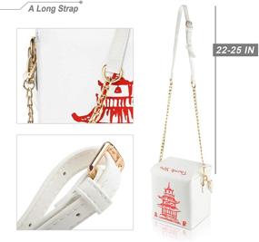 img 2 attached to Crossbody Shoulder I5 Comfortable White Red1 Women's Handbags & Wallets and Crossbody Bags