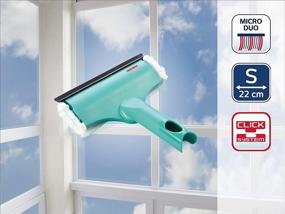 img 2 attached to 🧼 Leifheit Hand Window Cleaner and Squeegee Mini, 20 cm: Spotless Window Cleaning in Small Spaces