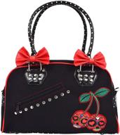 lost queen cherries handbag rockabilly logo