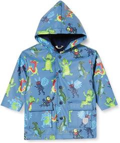 img 4 attached to Hatley Printed Raincoat Linework Dinos Boys' Clothing