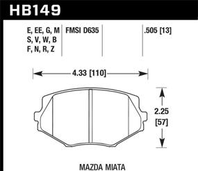 img 1 attached to Хок Преформанс HB149N 505 Плюс Тормоз