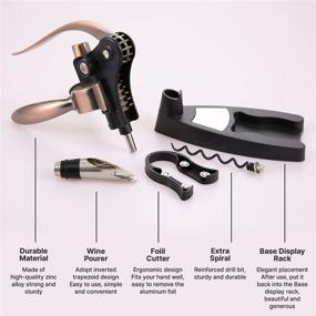 img 3 attached to Set【2021 Upgraded】 Wine Corkscrew Suitable Families