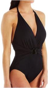 img 1 attached to Magicsuit Swimwear Angelina V Neckline Adjustable