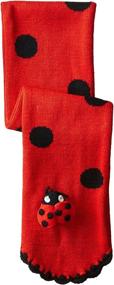 img 2 attached to Adorable Kidorable Red Ladybug Hat/Scarf/Mitten Set for Girls: Fun Wings and Antennae