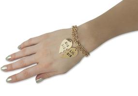 img 1 attached to Lux Accessories Big Sis Lil Sis BFF Bracelet Set - Perfect for Sisters and Best Friends!
