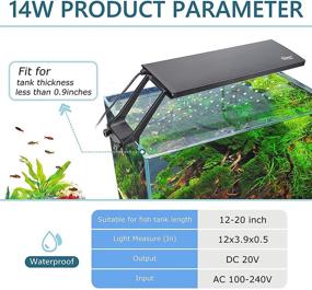 img 1 attached to 🐠 Enhance Your Aquarium with hygger Clip On LED Light- 14W, 24/7 Lighting, Adjustable Timer, DIY Mode, 7 Colors- Perfect for Planted Tanks and Fish Health