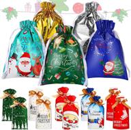 christmas drawstring plastic goodies birthday logo