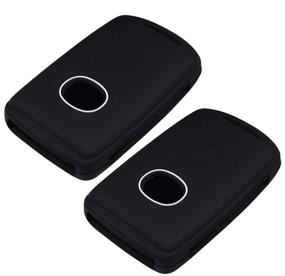 img 2 attached to 🔑 Lcyam Remote Key Fob Covers - Premium Silicone Case for 3 4 Button Keys - Fits Mazda 3, CX-30, CX-5, CX-9, and Mazda 6 (Black Black)