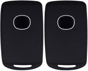 img 4 attached to 🔑 Lcyam Remote Key Fob Covers - Premium Silicone Case for 3 4 Button Keys - Fits Mazda 3, CX-30, CX-5, CX-9, and Mazda 6 (Black Black)