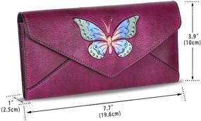 img 2 attached to Handmade Women's Wallets with Genuine Leather Blocking in Organizing Handbags
