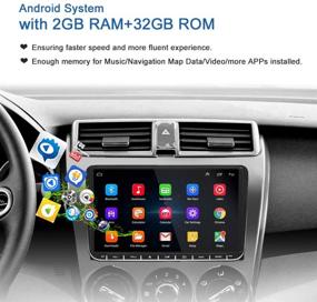 img 3 attached to 🚘 Улучшенная магнитола для автомобиля Car Radio Android 2G RAM+32G ROM Indash Head Unit для Volkswagen Jetta Passat Golf Touran Polo SEAT Skoda - 9" сенсорный экран с навигацией GPS, WiFi, Bluetooth, FM, USB+камера заднего вида