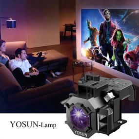 img 1 attached to 📽️ Замена лампы для проектора YOSUN V13H010L41 для Epson ELPLP41 PowerLite Home Cinema S5 S6 S6+ 77C 78 EX21 EX30 EX50 EX70 EB-S62 EMP-S5 H283A H284A - Лампа премиум качества