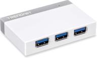 🔌 trendnet 4-port usb 3.0 ultra-mini hub with power adapter - high-speed data transfer up to 5gbps, plug & play - tu3-h4 logo