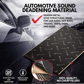 img 3 attached to 🔊 Premium Sound Deadening Material for Cars - Second Skin Damplifier Car Sound Deadener Mat (1mm) - Butyl Rubber Auto Soundproofing (10 Sq Ft, 5 Sheets) - Made in USA