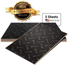 img 4 attached to 🔊 Premium Sound Deadening Material for Cars - Second Skin Damplifier Car Sound Deadener Mat (1mm) - Butyl Rubber Auto Soundproofing (10 Sq Ft, 5 Sheets) - Made in USA