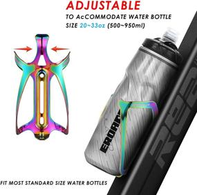 img 2 attached to 🚲 Reaiiip Bike Water Bottle Holder, MTB Bike Alloy Aluminum Lightweight Water Bottle Holder Cages for Road and Mountain Bicycles