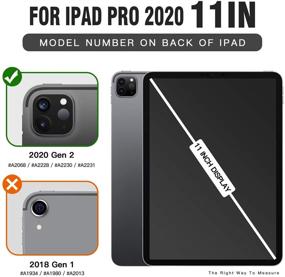 img 3 attached to 📱 ZtotopCase for iPad Pro 11 Case 2020/2021: Shockproof Dual-Layer Full Protective Cover with Kickstand, Pencil Holder & Pencil Charging - Black