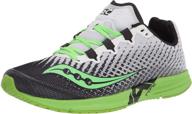 👟 saucony athletic men's shoes - running, white slime, medium size логотип