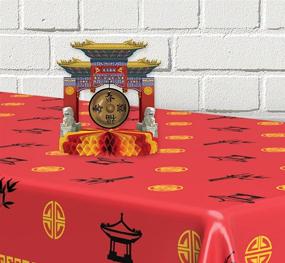 img 1 attached to 🎑 Exquisite Asian Gong Centerpiece for a Captivating Décor