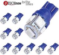 jtech 10x 194 168 2825 t10 5-smd blue led automotive light bulb logo