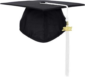 img 3 attached to 🎓 FtyFty Unisex Adult Matte Graduation Cap: Stylish Tassel Year Charm Included