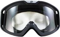 🦅 birdz pelican atv motorcycle goggles - black padded, otg design with clear lens logo