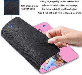 img 3 attached to Beautiful Butterfly Waterproof Mouse Pad Non Slip Rubber Base MousePads Home Laptop Travel