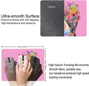 img 2 attached to Beautiful Butterfly Waterproof Mouse Pad Non Slip Rubber Base MousePads Home Laptop Travel