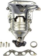 🚗 dorman 673-608 black exhaust manifold with integrated carb compliant catalytic converter logo