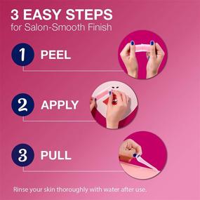 img 1 attached to 🌸 VEET Hair Removal Wax Strips – Easy & Effective Gelwax Technology, Sensitive Formula, Ready-to-Use Hair Remover Face Wax Strips with Shea Butter & Acai Berries Fragrance - 12 Wax Strips + 2 Wipes (Pack of 1)