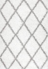 img 3 attached to Modern Accent Rug by nuLOOM - Luxuriously Soft & Plush, 2' x 3', White