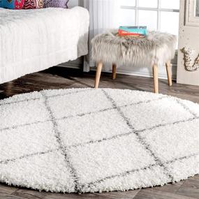 img 1 attached to Modern Accent Rug by nuLOOM - Luxuriously Soft & Plush, 2' x 3', White